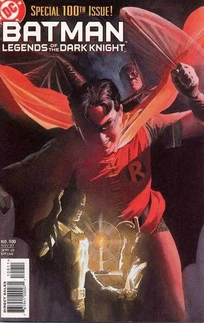 Batman comic book Batman Legends of the Dark Knight 1997 #100 featuring Frank Miller art
