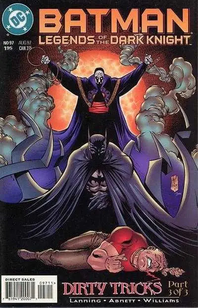 Batman comic book cover featuring the Dark Knight from Batman Legends of the Dark Knight 1997 #97