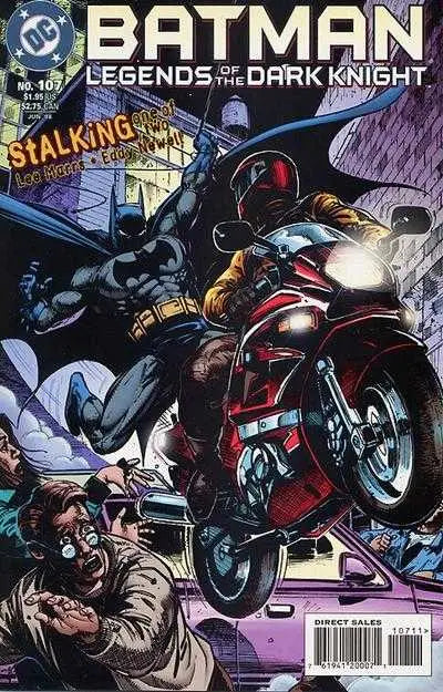 Batman comic book cover from Batman Legends of the Dark Knight series featuring Gotham City