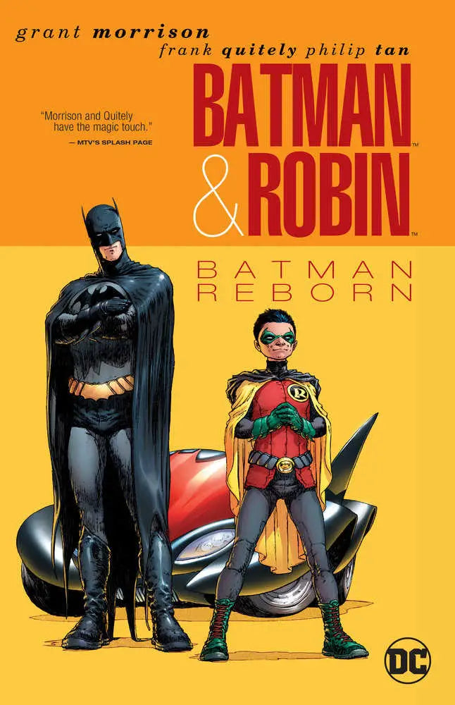 Batman and Robin comic book cover from Batman & Robin Volume 1 Batman Reborn by Grant Morrison