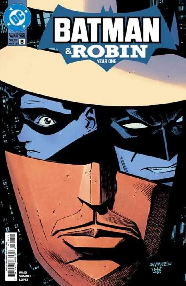 Batman & Robin comic book cover featuring Robin Year and Chris Samnee artwork