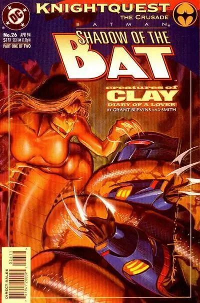 Batman Shadow of the Bat 1994 #26 comic book cover featuring Lady Clayface by Graham Etchison