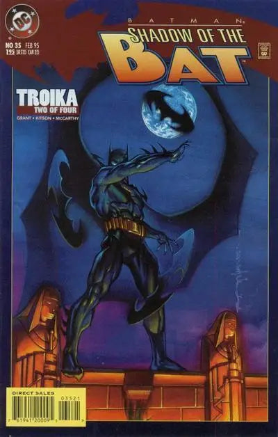 Batman comic book cover from Batman Shadow of the Bat 1995 #35 featuring Batman artwork