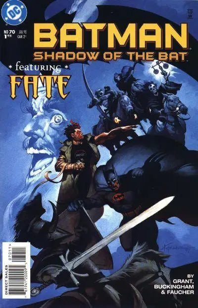 Batman comic book cover from Batman Shadow of the Bat 1998 issue 70 featuring Batman artwork