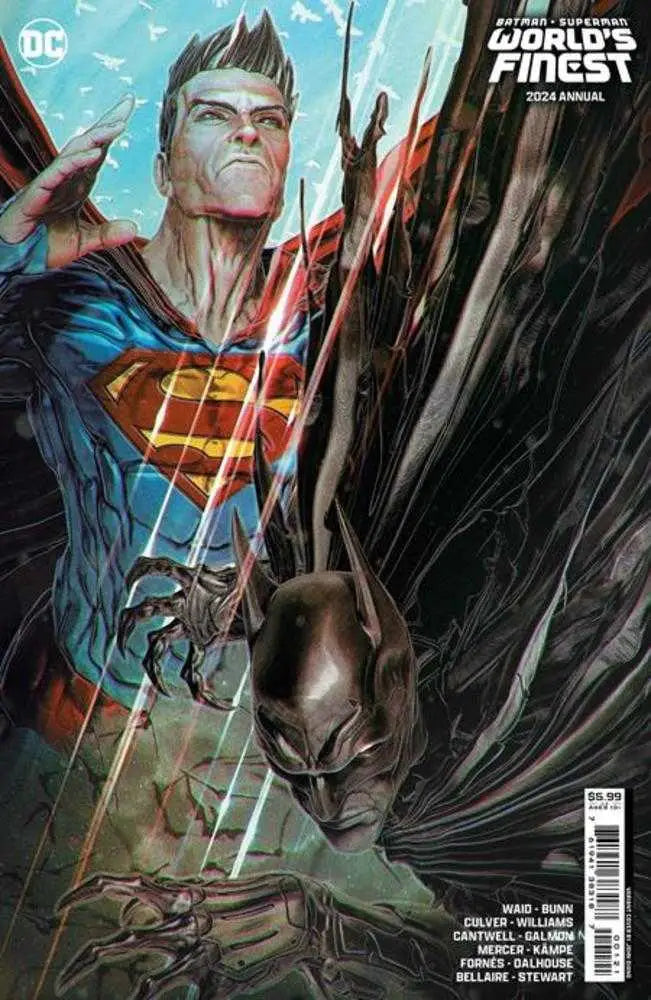 Comic book cover of Batman and Superman in action for World’s Finest Annual by Mark Waid