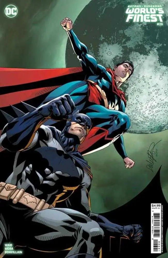 Batman Superman Worlds Finest #26 Cover B showcases dynamic action poses by Salvador Larroca