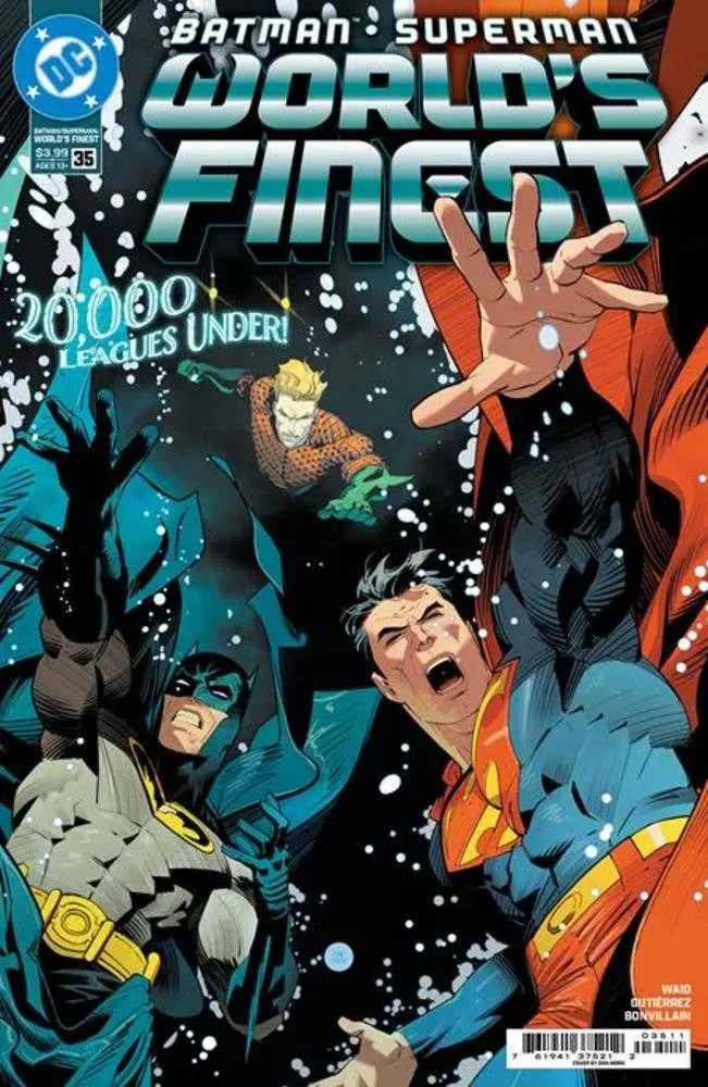 Comic book cover of Batman Superman Worlds Finest issue #35 by Dan Mora