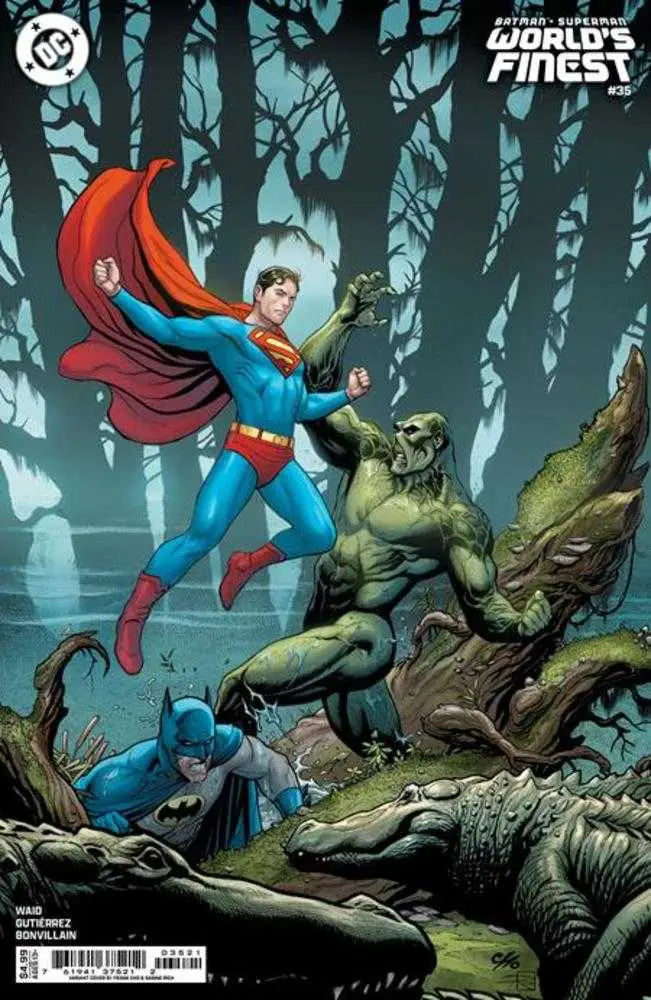 Comic book cover of Batman Superman Worlds Finest #35 Card Stock Variant