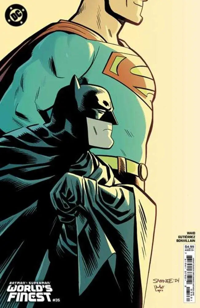 Batman Superman Worlds Finest #35 Cover C Chris Samnee card stock variant comic book cover