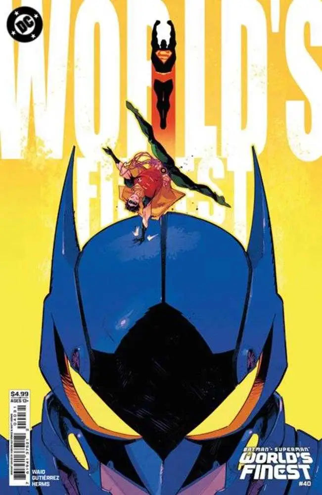 Comic book cover of Batman Superman Worlds Finest #40 with Bruce Wayne and Clark Kent