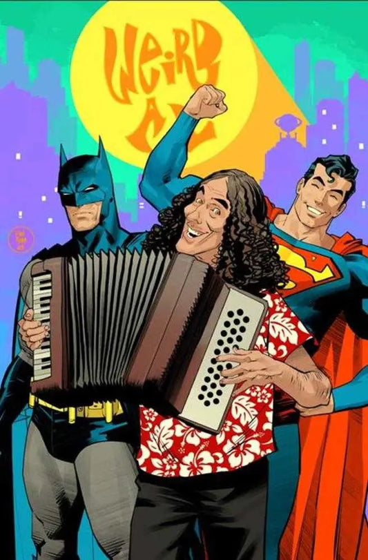 Batman Superman Worlds Finest #50 Cover G Dan Mora Weird Al Yankovic Cameo Card Stock Variant - Back Issues