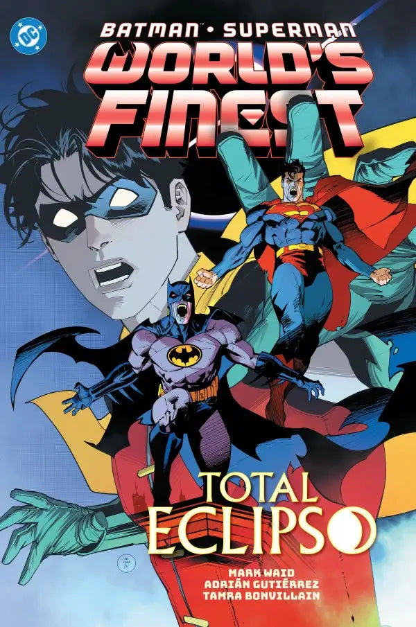 Colorful Batman Superman Worlds Finest comic book cover featuring Batman, Superman, and Robin