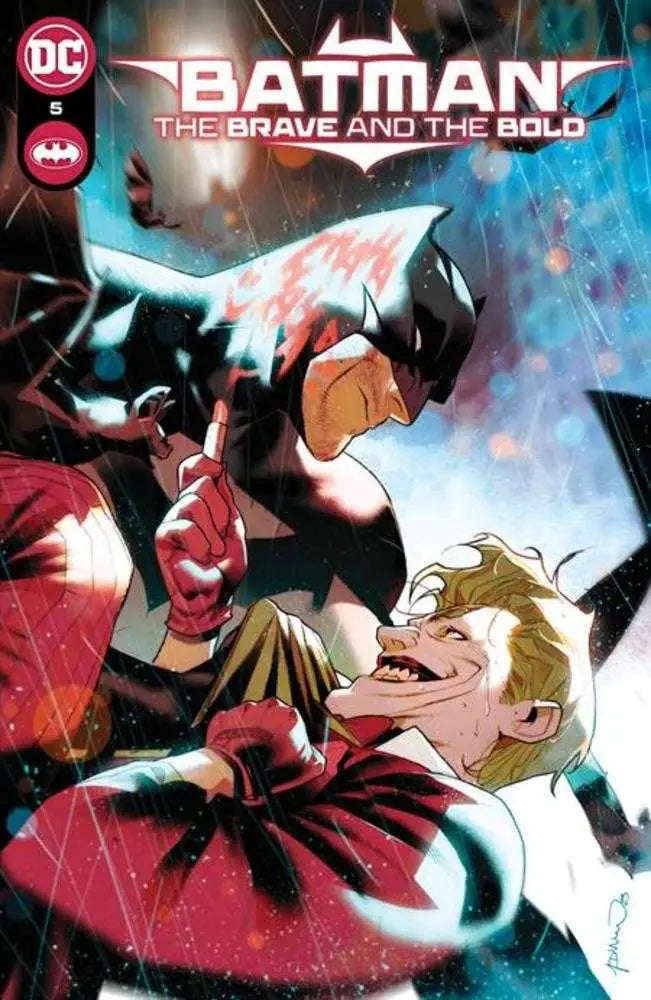 Comic book cover for Batman The Brave And The Bold #5 by Simone Di Meo featuring dramatic action