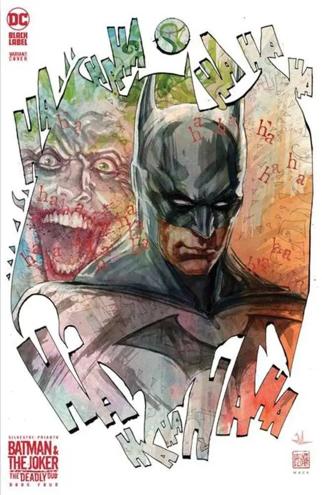 Comic book cover of Batman and The Joker with stylized text for trading cards collection