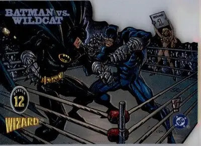 Batman vs Wildcat - 1997 Wizard Magazine Series 4 - #12 - Non_sport - Non-Sports Card Single