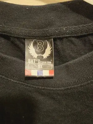 Battle Design T-Shirt Mens XL Black Operation Iraqi Freedom Graphic Skull Tee - Apparel