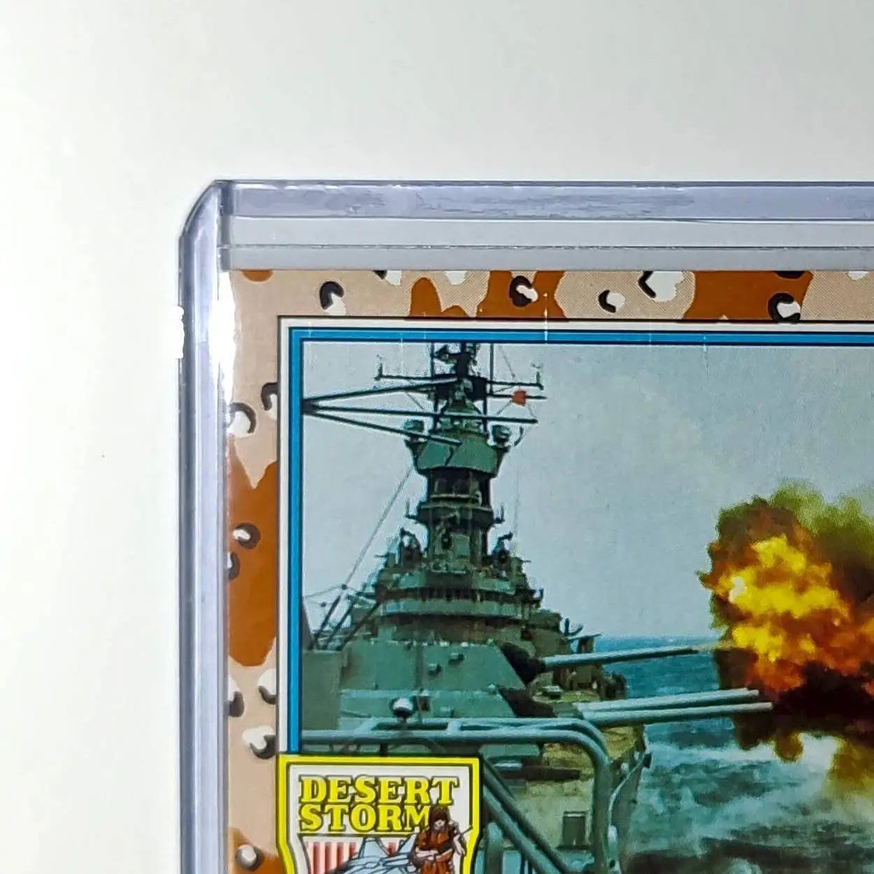 Battleship Cannons 1991 Topps Desert Storm #102 Card