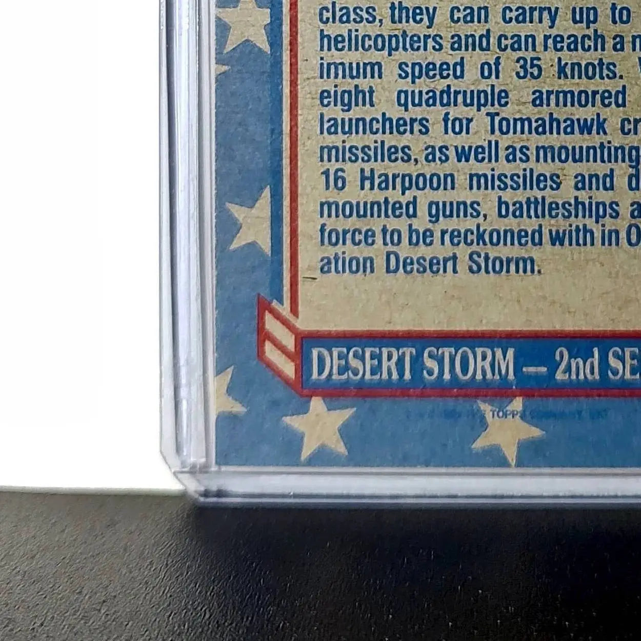 Battleship Cannons 1991 Topps Desert Storm #102 Card