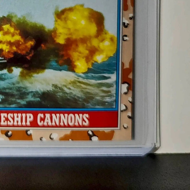 Battleship Cannons 1991 Topps Desert Storm #102 Card