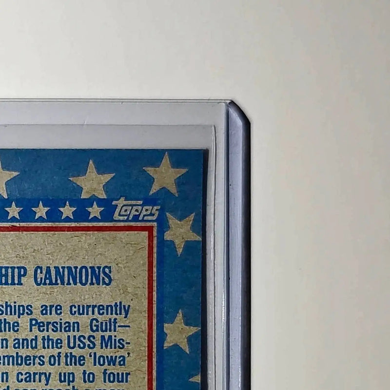 Battleship Cannons 1991 Topps Desert Storm #102 Card