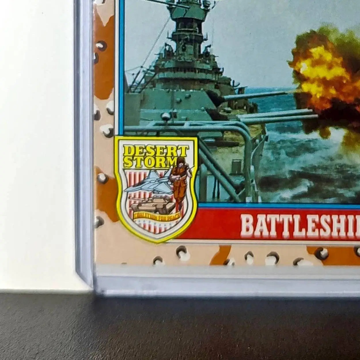 Battleship Cannons 1991 Topps Desert Storm #102 Card