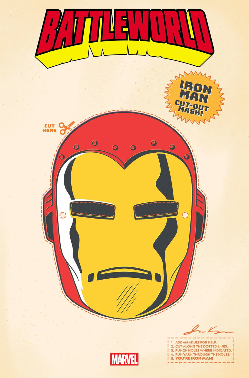 Battleworld #1 Retro Halloween Mask Variant - Comic Book