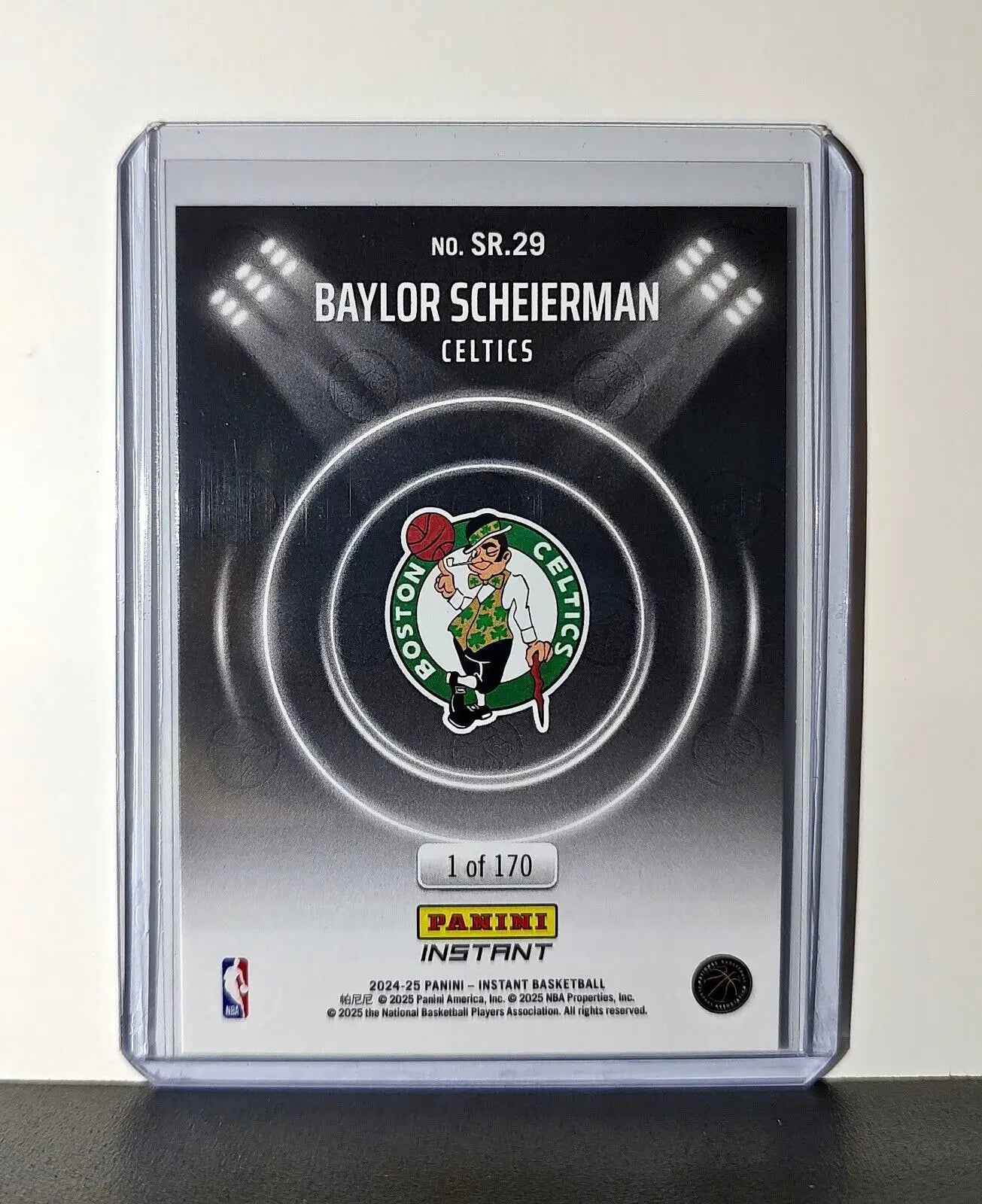 Baylor Scheierman Rookie 2024-25 Panini Spotlight Rookies NBA #29 Celtics 1/170 - Basketball Card Single