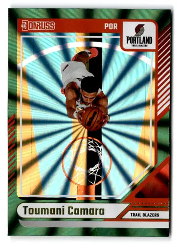 2024-25 Donruss Holo Green Laser #31 Toumani Camara NM-MT Blazers ID:81275 - Basketball Card Single