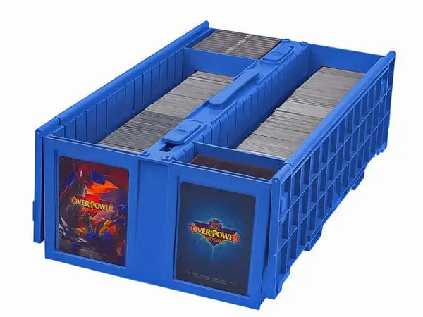 BCW 1600 Count Blue Plastic Card Bin - Trading Card Supplies - Card Storage