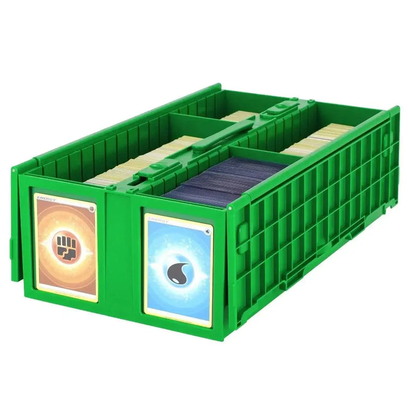 BCW 1600 Count Green Plastic Card Bin - Trading Card Supplies - Card Storage