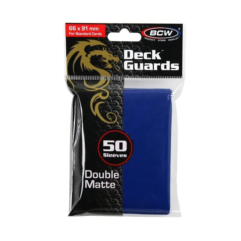 BCW DECK GUARDS CARD SLEEVES - BLUE (50 Sleeves)