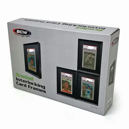 BCW Interlocking Graded Card Frames - Black - Trading Card Supplies