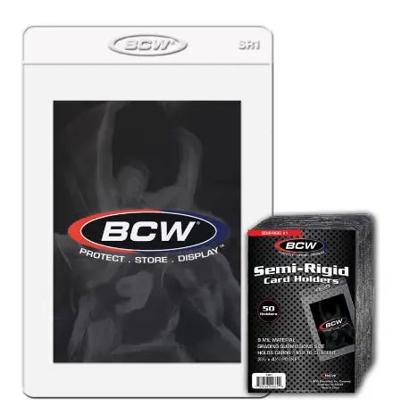 BCW Semi-Rigid Card Holder #1 - 200 Ct Box - Trading Card Supplies