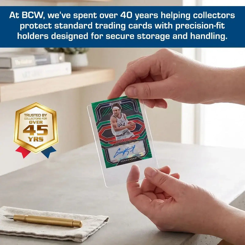BCW Semi-Rigid Card Holder #2 - 200 Ct Box - Trading Card Supplies