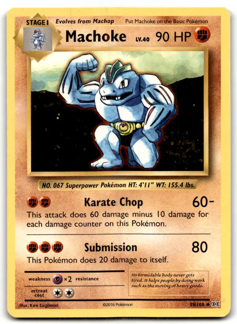 2016 XY - Evolutions Machoke Stage 1/Uncommon #58