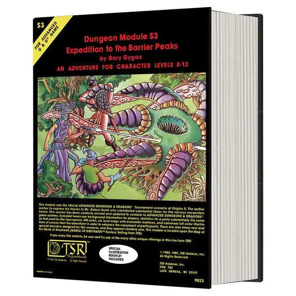 Vintage Advanced Dungeons & Dragons classic module cover from Beadle & Grimm’s module dice collection
