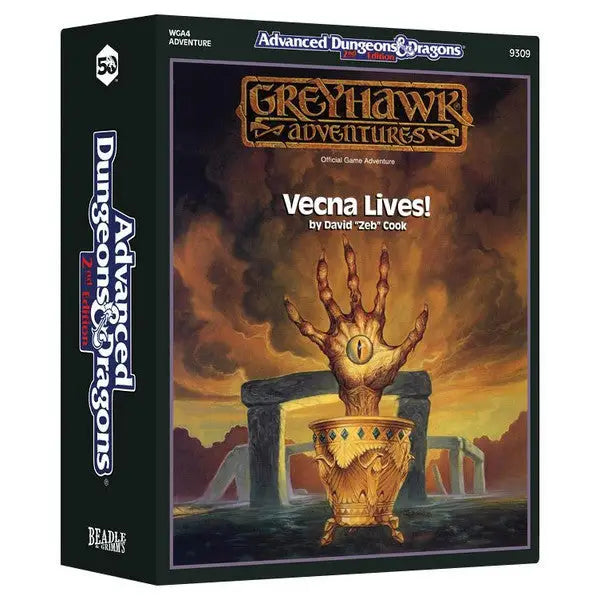 Beadle & Grimm’s Dungeons & Dragons Classic Module Dice Collection featuring Vecna Lives adventure