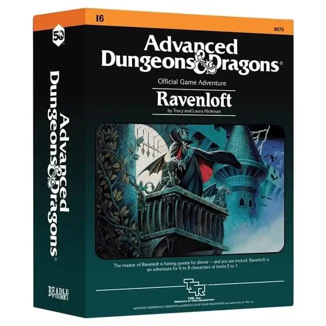 Boxed set of Ravenloft classic module dice from Beadle & Grimm’s Dungeons & Dragons collection