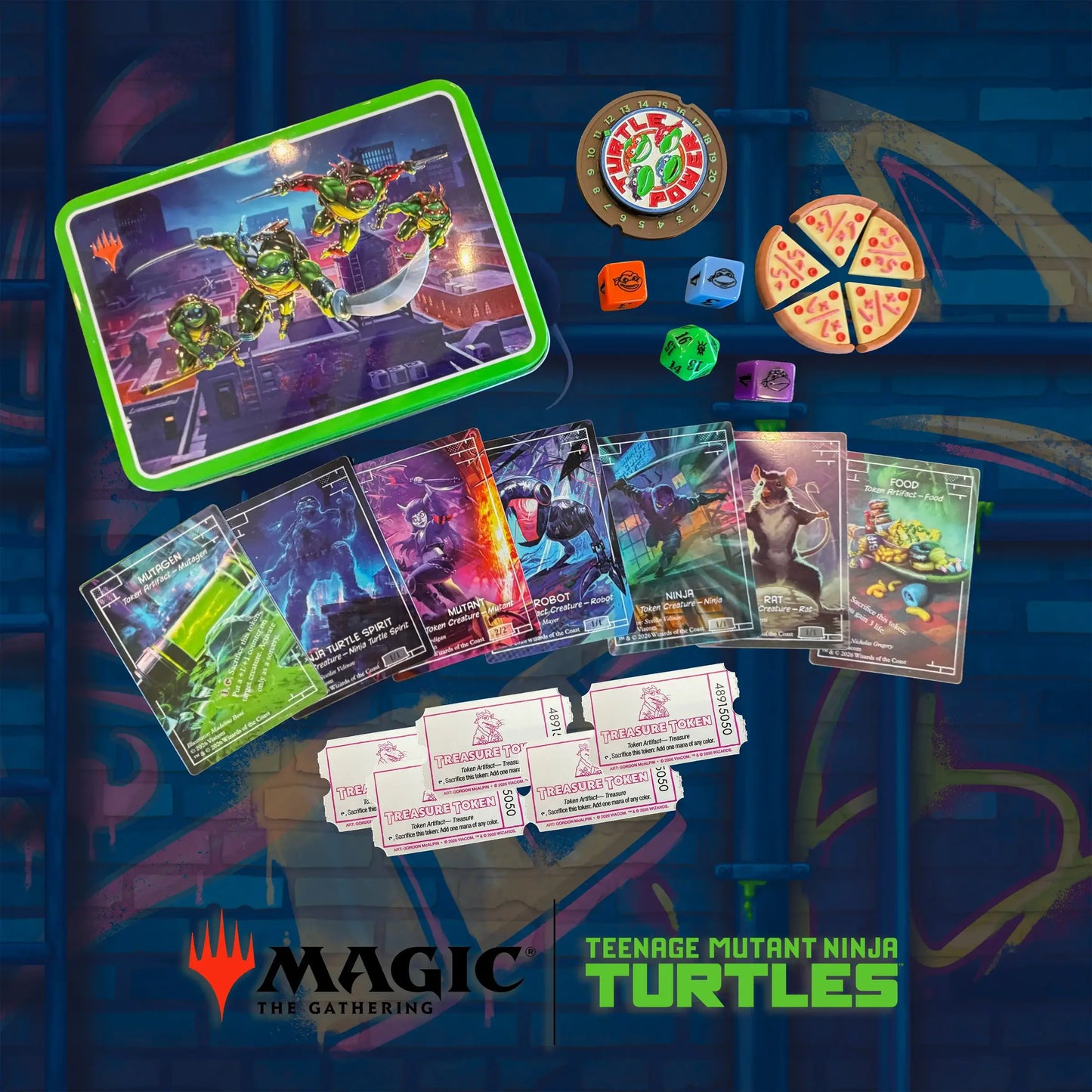 Beadle & Grimm’s MTG Token Set - Teenage Mutant Ninja Turtles - Gaming Supplies - Dice