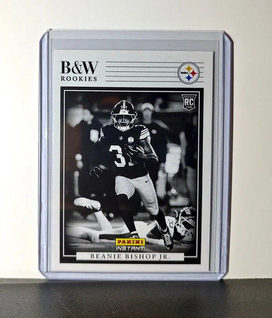 Beanie Bishop Jr. 2024 Panini NFL #39 Black & White Rookies Steelers 1 of 680