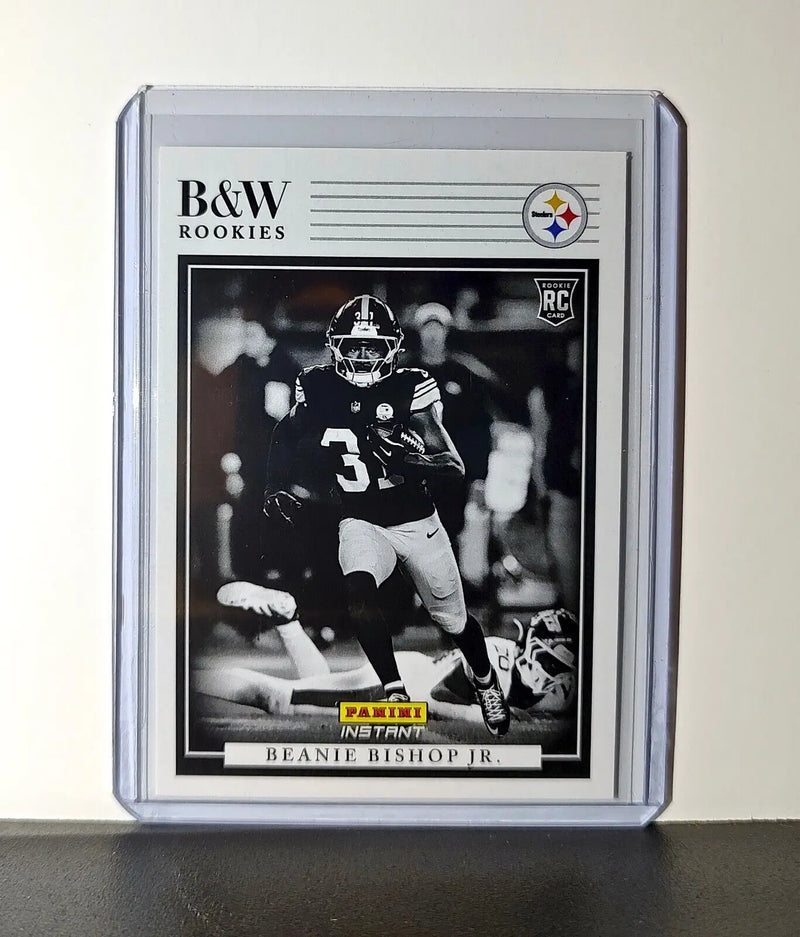 Beanie Bishop Jr. 2024 Panini NFL #39 Black & White Rookies Steelers 1 of 680