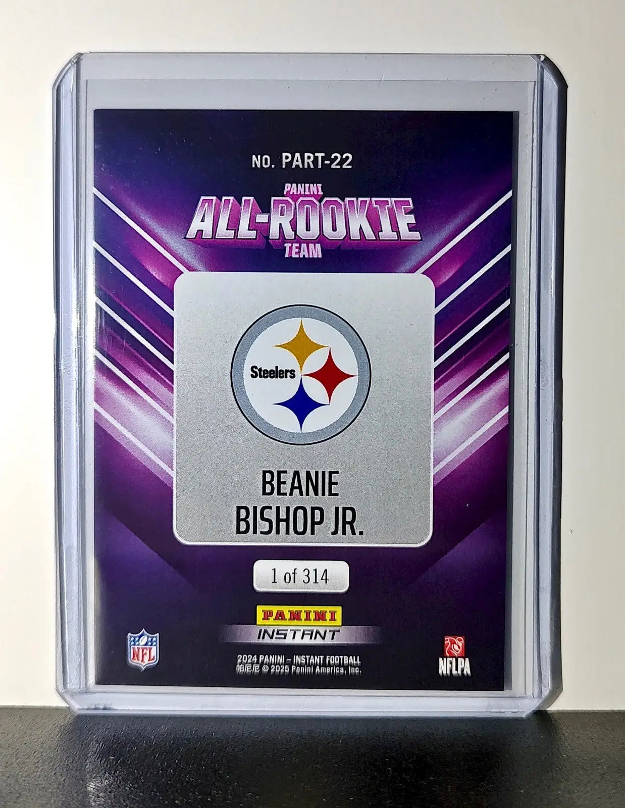 Beanie Bishop Jr. Rookie 2024 Panini NFL #22 All-Rookie Steelers 1 of 314 - Football Card Single