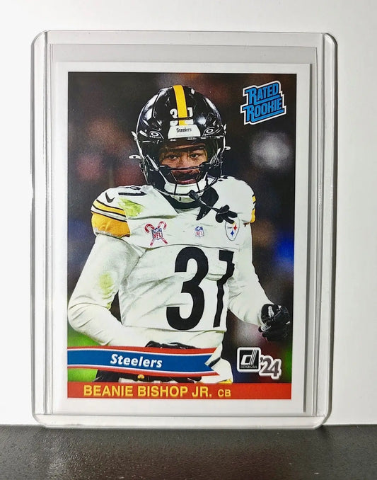 Beanie Bishop Jr. Rookie 2024 Panini Rated Rookie Retro NFL 39 Steelers 1 of 890 - Football Card Single