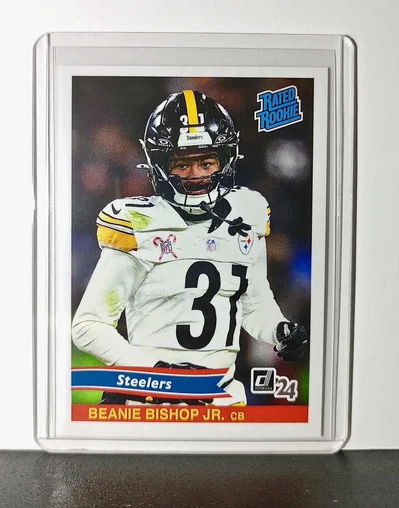 Beanie Bishop Jr. Rookie 2024 Panini Rated Rookie Retro NFL 39 Steelers 1 of 890 - Football Card Single