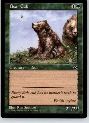 Bear Cub - Portal Second Age - LP Magic: The Gathering - Magic Card Single