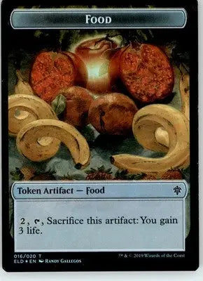 Bear // Food (016) Token - Throne of Eldraine - 8 // 16 - Foil MP Magic - Magic Card Single