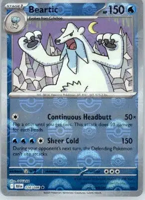Beartic - Poke Ball Pattern - SV: Black Bolt - 026/086 - Holo NM - Pokémon Card Single