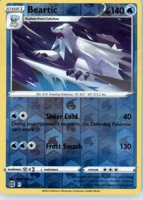 Beartic - SWSH09: Brilliant Stars - Reverse Holo LP - #043/172 - Pokémon Card Single