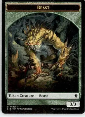 Beast // Ogre Double-Sided Token - Commander 2016 - MP Magic: The Gathering - Magic Card Single