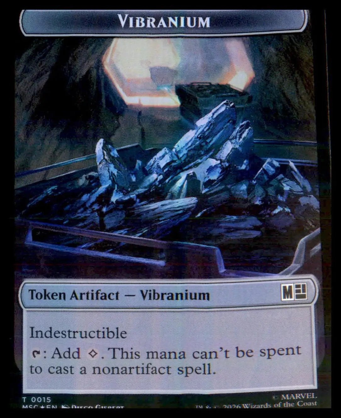 Beast // Vibranium Double-Sided Token MSC 11 // 15 Foil T NM Commander: Marvel S - Magic Card Single